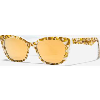 Dolce & Gabbana DX4427 Børn 34347P 49 Solbriller Børn Gul - Yellow Majolica Print - 49mm