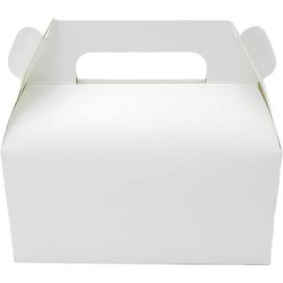 Niceway 50 Pack White Gable Gift Boxes Kraft Gift Box Candy Treat Boxes Small Goodie Gift Boxes Treat Boxes to Wedding Birthday Party Baby Shower