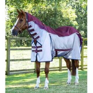 Premier Equine Buster Stay-Dry Super Lite insektdækken - Vinrød - 6,3" (140cm)