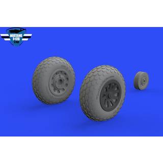 P-51B/C wheels oval tread EDUARD