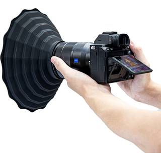 Silikonelinse Hood Anti Reflection Lens Hood til diameter 53-72mm objektiv sammenfoldelig reversibel linse skygge til Canon RF 35mm EF-S 10-18 EF