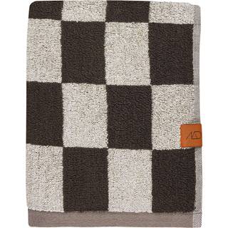 Mette Ditmer Retro Håndklæde 50x90 Cm Chocolate - Håndklæder & Badelagner Økologisk Bomuld Chokolade - RETTWS01