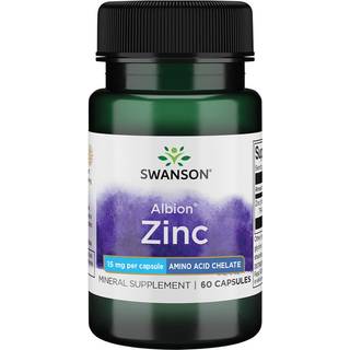 Swanson – Albion Chelateret Zink 15 mg, 60 kapsler