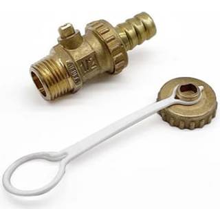 Pettinaroli kuglebundstophane komplet nippel 1/2" x 3/4" x 15mm slangeforsk