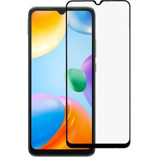 2-PAK SKALO Xiaomi Redmi 10C fuldskærmsbeskytter hærdet glas Black