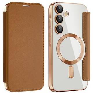 Samsung Galaxy A35 Flip cover med kortholder - MagSafe-kompatibel - Brun