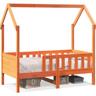 Sengeramme Til Husseng Massivt Fyrretræ - Gyldenbrun / 70 x 140 cm