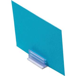 Deflect-O Supergrip Sign Holder 1/2 """" H X 1 """" W X 1/2 """" D Clear Pack of 50