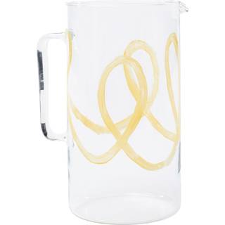 Niko June - Soft Serve Pitcher Yellow Swirl - Glaskander - Niko Juno - Glas