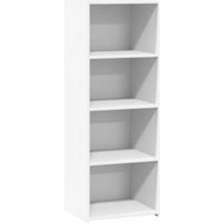 reol 45x41x124 cm konstrueret træ hvid