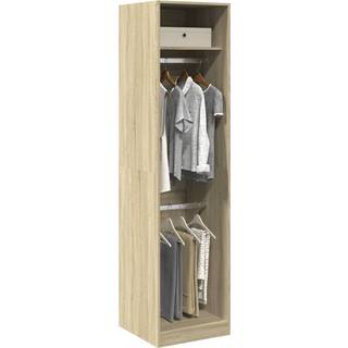 klædeskab 50x50x200 cm konstrueret træ sonoma-eg