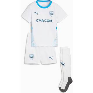 Puma Olympique de Marseille 24/25 Home Minikit Kids, White, Size 1-2Y, Clothing - Azure - 1-2Y
