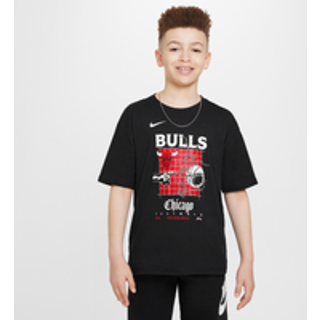 Chicago Bulls Courtside Nike NBA Max90-T-shirt til større børn - sort - XL