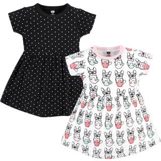 Hudson Baby Girls 'Toddler Cotton kjoler Bonjour 4t