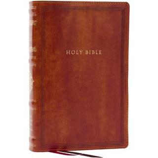 RSV Personal Size Bible with Cross References, Brown Leathersoft, Thumb Indexed, (Sovereign Collection)