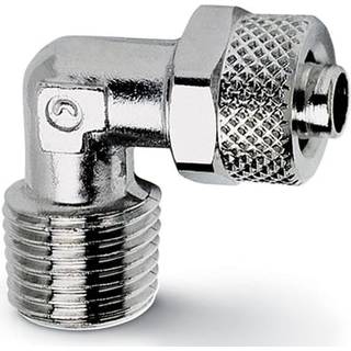 Push on fitting-fixed male elbow-12/10 tube -3/8 thread 1500 12/10-3/8 RAPID FITTING