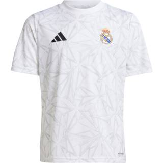 Real Madrid Kids opvarmningstrøje - White / Clear Grey - 152