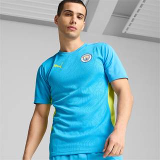 Men&#39;s Puma Manchester City Training Jersey, Blue, Size XL, Clothing - Yellow Glow - XL