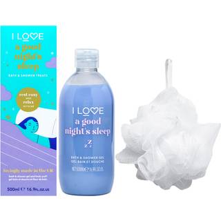 I Love Bathtime Treats A Good Night&#39;s Sleep Gavesæt til badet