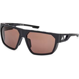 Adidas Sport Mand SP0097 02E Solbriller Injiceret Sort Brun Rund Normal