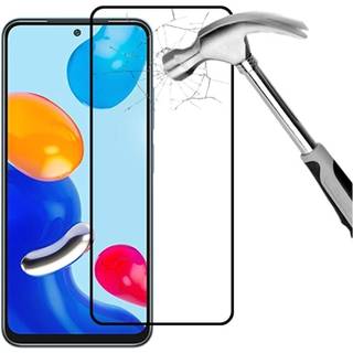Xiaomi Redmi Note 11/11S Full Cover Skærmbeskyttelse Hærdet Glas - 9H - Sort Kant