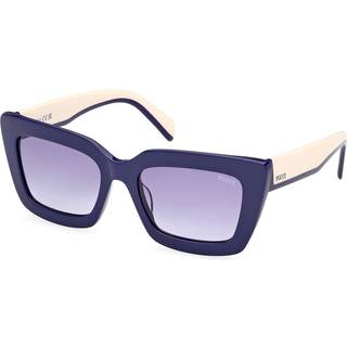 Emilio Pucci Kvinde EP0202 90W Solbriller Acetat Blå Blå Firkantet Normal