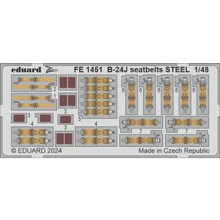 B-24J seatbelts STEEL HOBBY BOSS