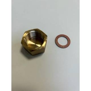 Slutmuffe Rødgods med pakning 3/4"