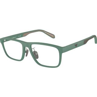 Emporio Armani EA3233F Asian Fit 6102 56 Briller Mænd Grøn - Matte Alpine Green - 56mm
