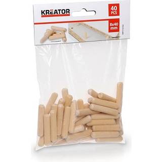 Trædyvler 8 x 40 mm - 40 stk