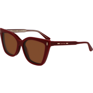 Calvin Klein Kvinde CK24550MAG-SET 605 Optiske stel Acetat Bordeaux Sommerfugl Normal