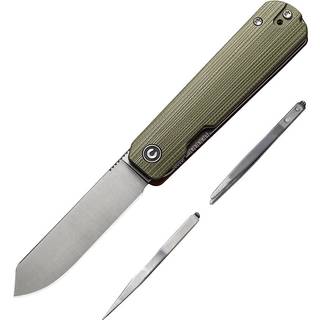 Sendy Spey Point, Milled Green/Red G-10, Satin