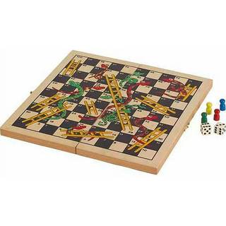 CHH -spil CHH Folding Wooden Snakes and Ladders Game