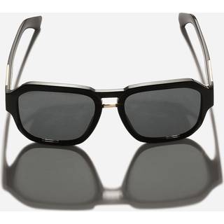 Dolce & Gabbana DG4464F Asian Fit 501/87 56 Solbriller Mænd Black - Black - 56mm