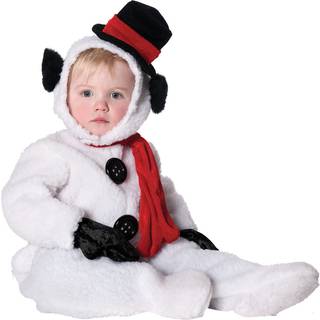 Flauschiger Schneemann Kinderkostüm Gr. M