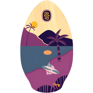 Dolphin Wave 68 Bodyboard Inkl. Leash - GoldYellow / RoyalBlue