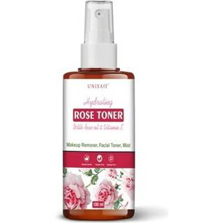 Unisaif Rose Hydrating Toner & Facial Mist med Rose Oil | Unclog porer | Fjernelse af makeup | Ansigtstoner til acne udsat hud (100 ml)