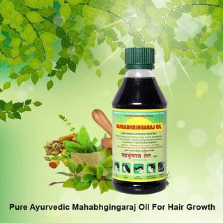 Rvap Mahabhringraj Oil 500ml | Pure Indian Makas ayurvediske olie til h?rpleje | Beriget med forskellige indiske urter og ingredienser (17 fl oz)