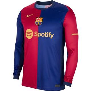 Langærmet FC Barcelona 2024/25 Stadium Home-Nike Dri-FIT Replica-fodboldtrøje til mænd - blå