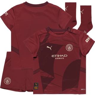 Puma Manchester City 24/25 Third Babykit Toddler, Red, Size 6-9M, Clothing - Dark Jasper - 6-9M