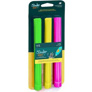 3Doodler START+ filament refill, 75-Pack - Pink / Gul / Grøn
