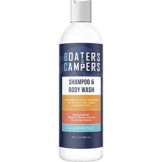 Stream 2 Sea Boaters and Campers Hair Shampoo 16 Oz Reef Safe Paraben Gratis og duftfri All Natural Shampoo til camping og sejlsport Anti Frizz o