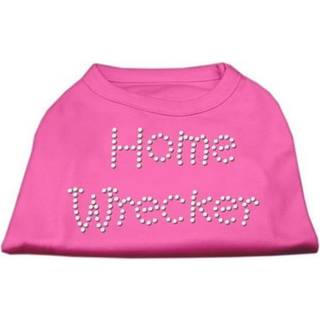 Hemvrak Rhinestone -skjortor Bright Pink XS