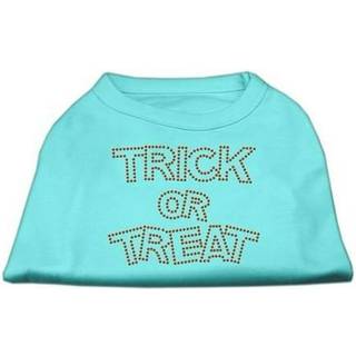 Trick eller behandla strassskjortor aqua xxxl