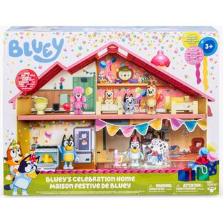 Bluey's fødselsdagsfest hus med tilbehør (På lager i butik)