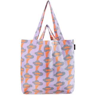 Canvas-Shopper Pfifferlinge Neon Flieder