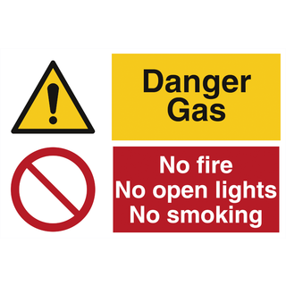 Danger Gas - Selvklæbende vinyl - 200 x 300 mm