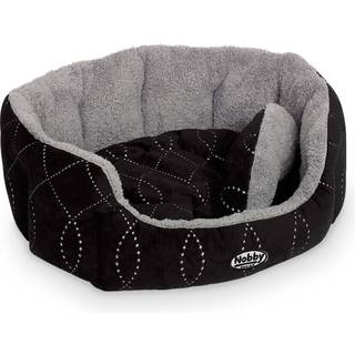 Komfort bed oval CENO - 65 x 57 x 22 cm - Sort