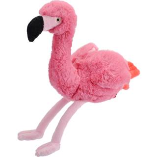 Wild Republic Ecokins mini flamingo udstoppet dyr 8 tommer gave til børn plys legetøj lavet af spundet genanvendt vandflasker miljøvenlig børnevæ