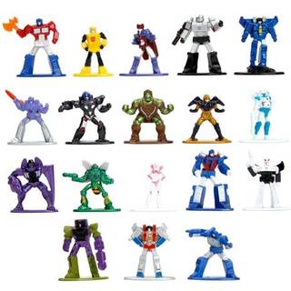 Transformers 1.65 """" 18-Pack Wave 3 Die-Cast Figures Nano Metalfigs Toys for Kids and Adults